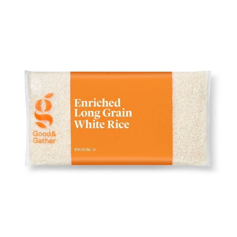 Enriched Long Grain White Rice - 5lbs - Good &#38; Gather&#8482; | Target