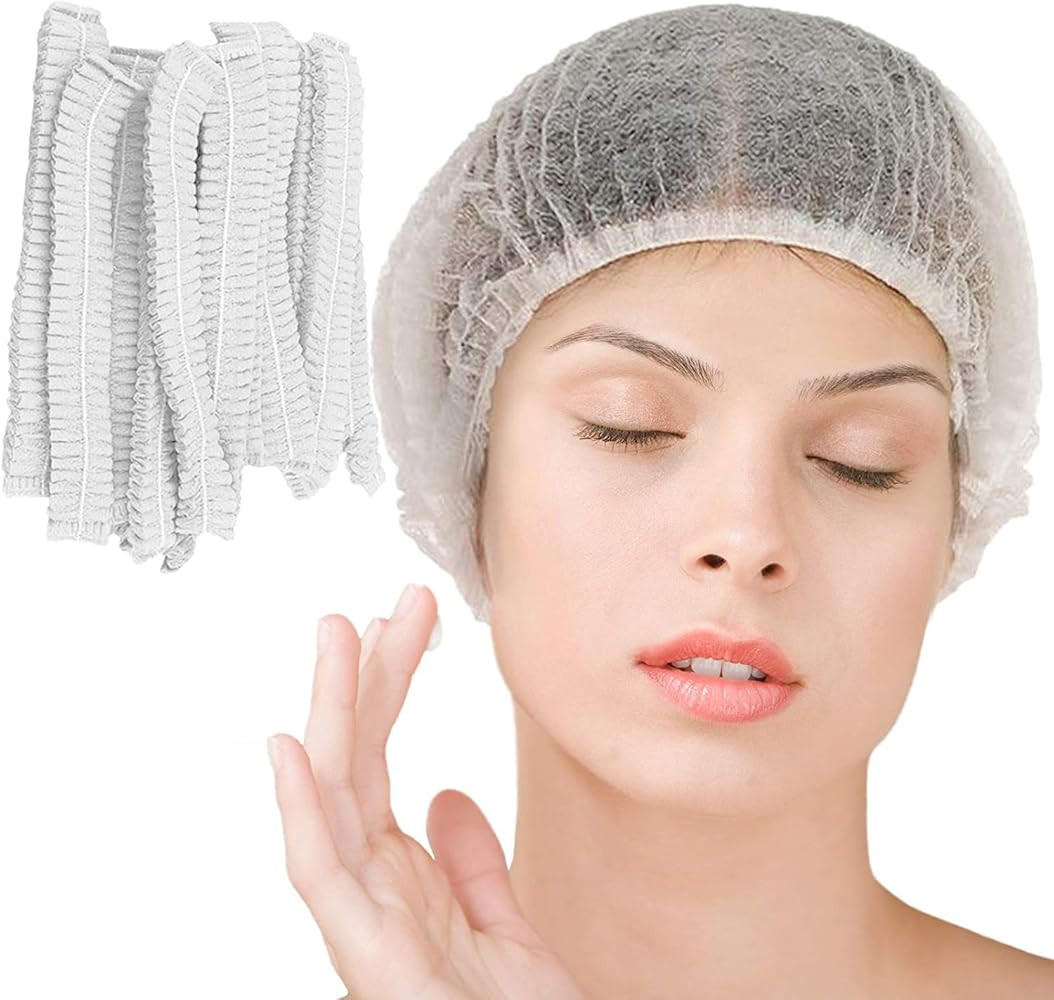 Disposable Bouffant Caps, 21inches Hair Net, Elastic Dust Cap for Food Service, Sleeping Head Cov... | Amazon (US)