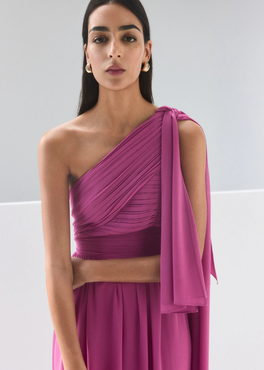 Knot asymmetric dress | Mango (US/MX/AU)