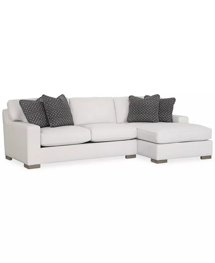 Doverly 2-Pc. Fabric Sectional with Chaise, Created for Macy's | Macys (US)