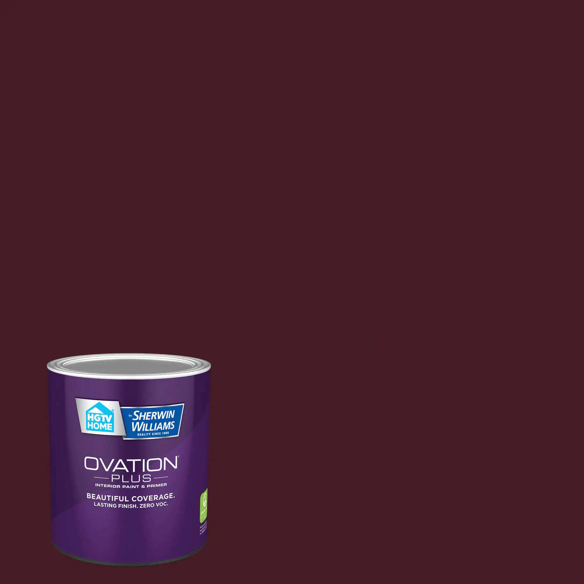 HGTV HOME by Sherwin-Williams Ovation Plus Flat Ancient Burgundy 1011-6 Interior Paint Paint + Primer ( 1-quart ) | 1011-6-2557200 | Lowe's