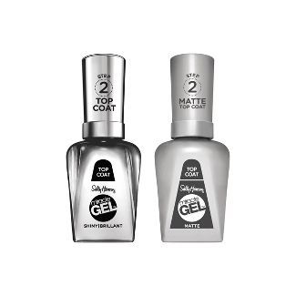 Sally Hansen Miracle Gel Nail Color Duo Pack - Shiny &#38; Matte Top Coat - 1 fl oz | Target