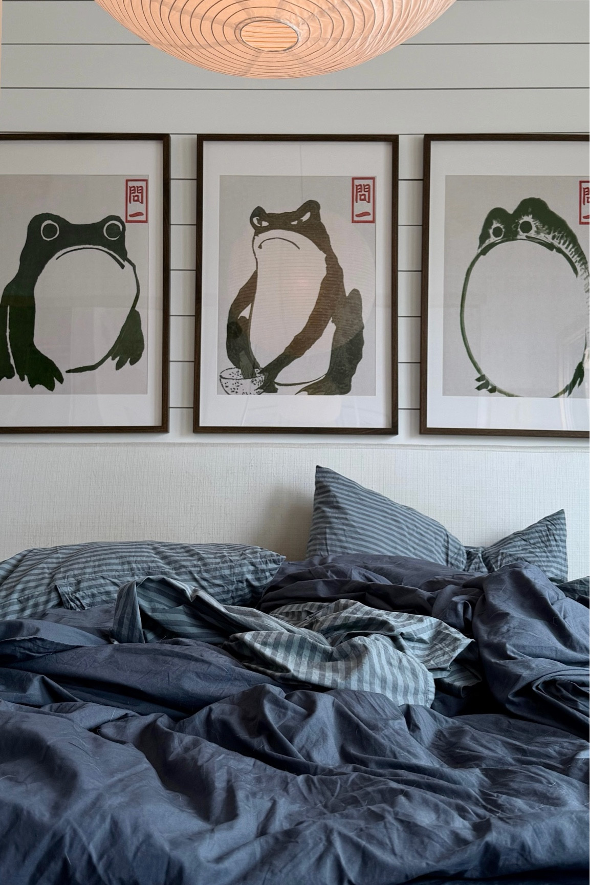 New bed sheets from Parachute Home !!! + my frog prints :)

#LTKHome