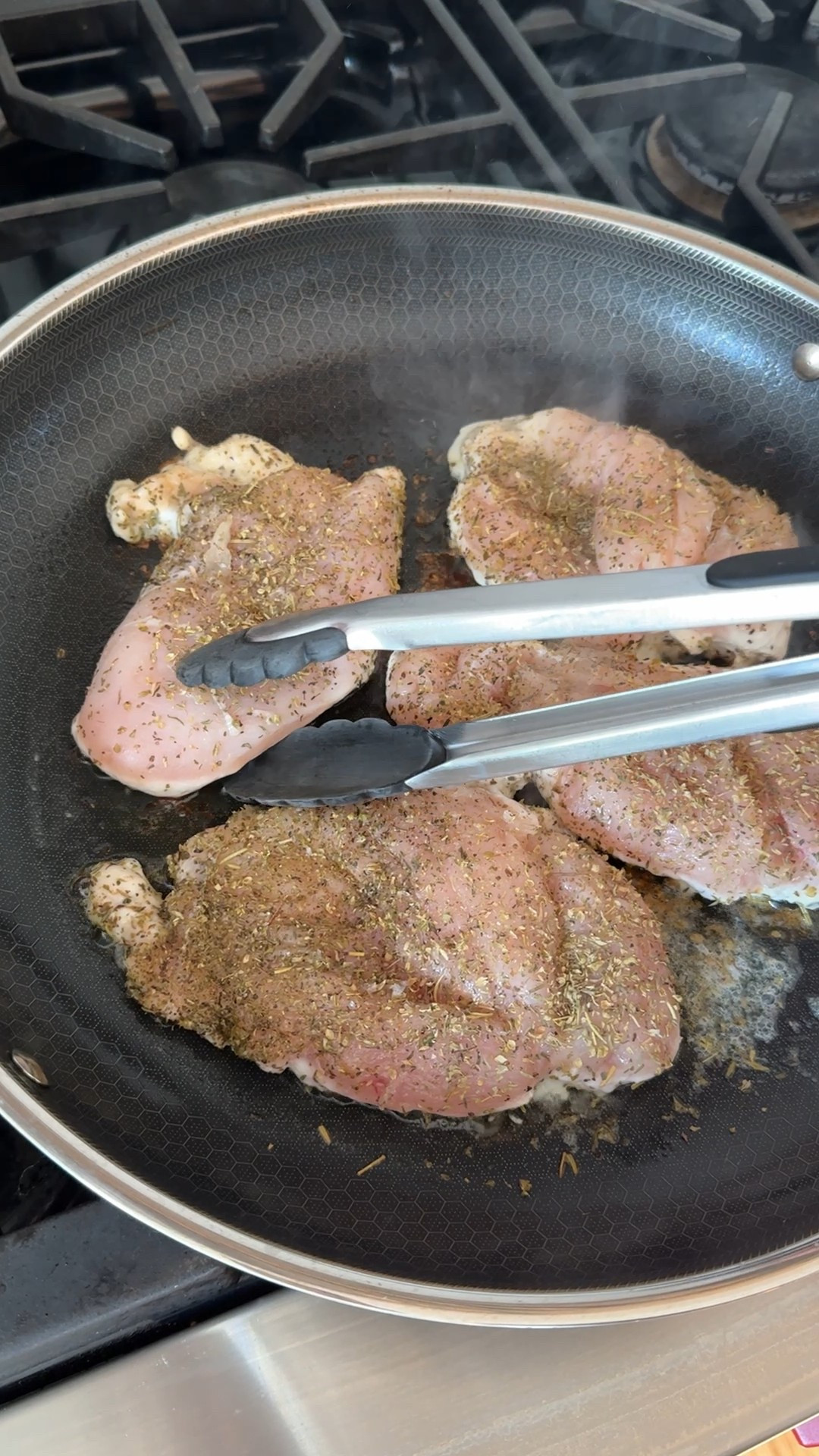 These are excellent nonstick pans! The conduction is so good that medium heat is the most I’ve ever used for a great sear. Oven safe too!

#LTKHome #LTKWedding #LTKFamily