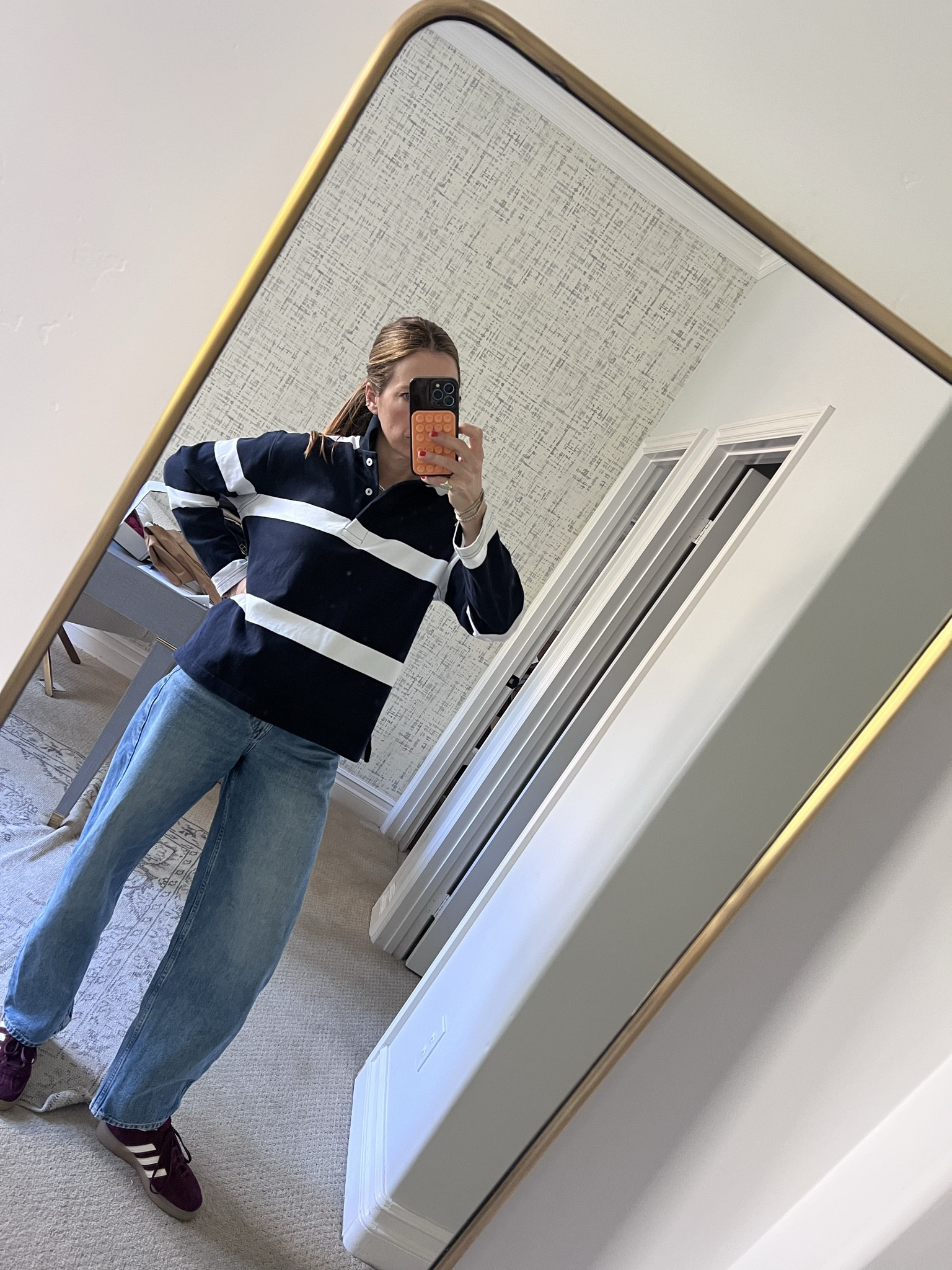 Rugby style, rugby polo, rugby polo, quiet luxury, cool girl style, over 40 outfit style,

#LTKootd