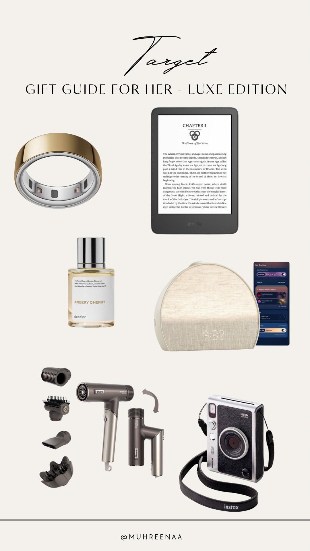 Luxe gifts for her — all from Target, all under-the-tree worthy 🎁 
#giftguide #giftsforher #christmas #christmasshopping

#LTKselfcare #LTKSeasonal #LTKGiftGuide