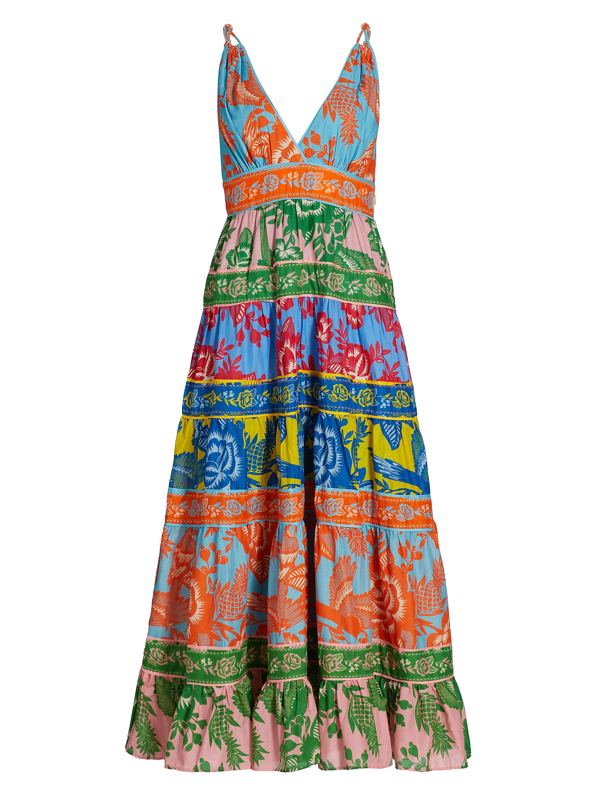 Lace Garden Mix Midi-Dress | Saks Fifth Avenue