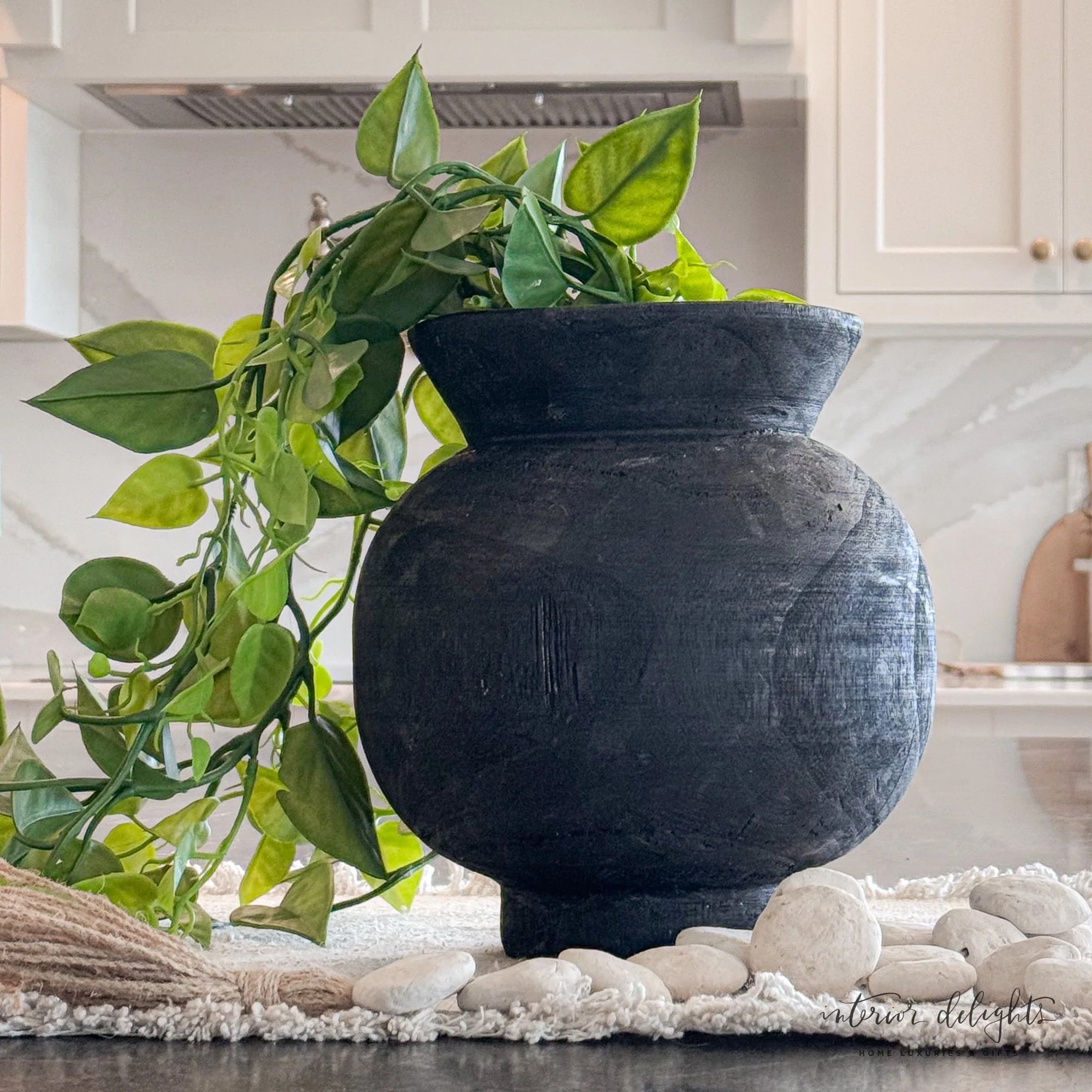 9.5" Black Paul Vase | Interior Delights