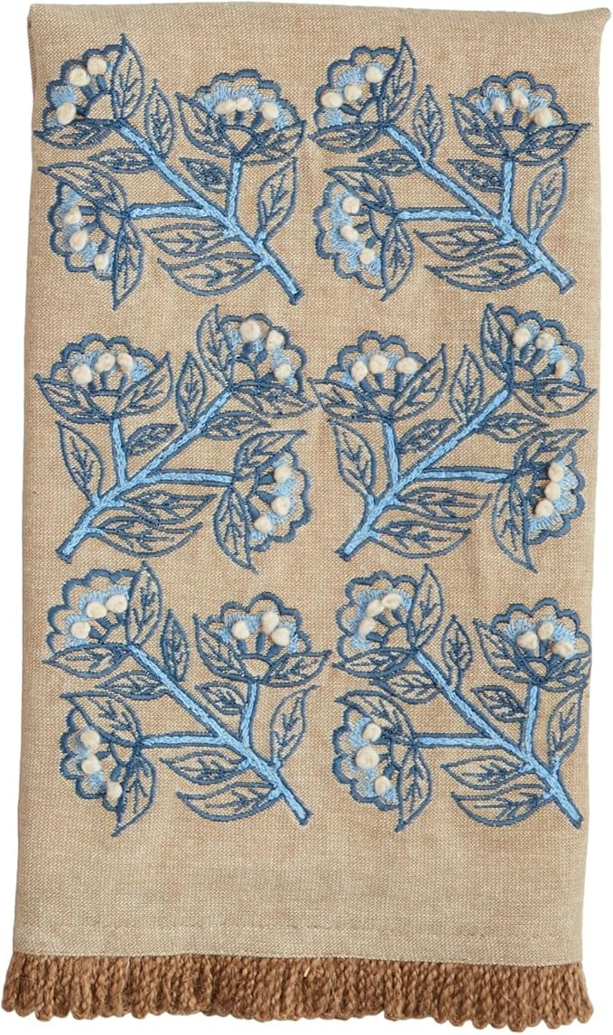 Mud Pie Cornflower Print Emb Towel; 21" x 14" | Amazon (US)