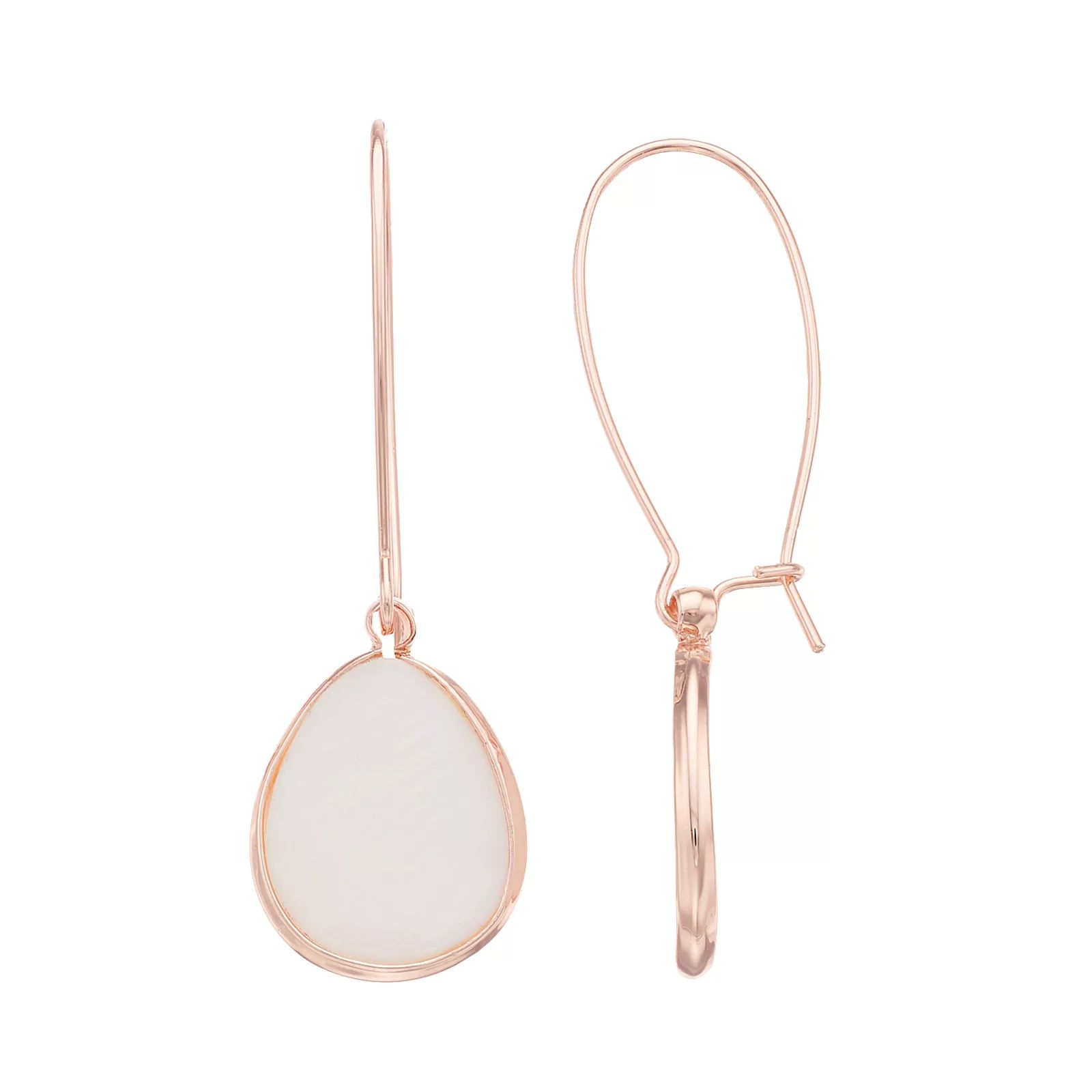 LC Lauren Conrad Mother-of-Pearl Drop Earrings | Kohl's