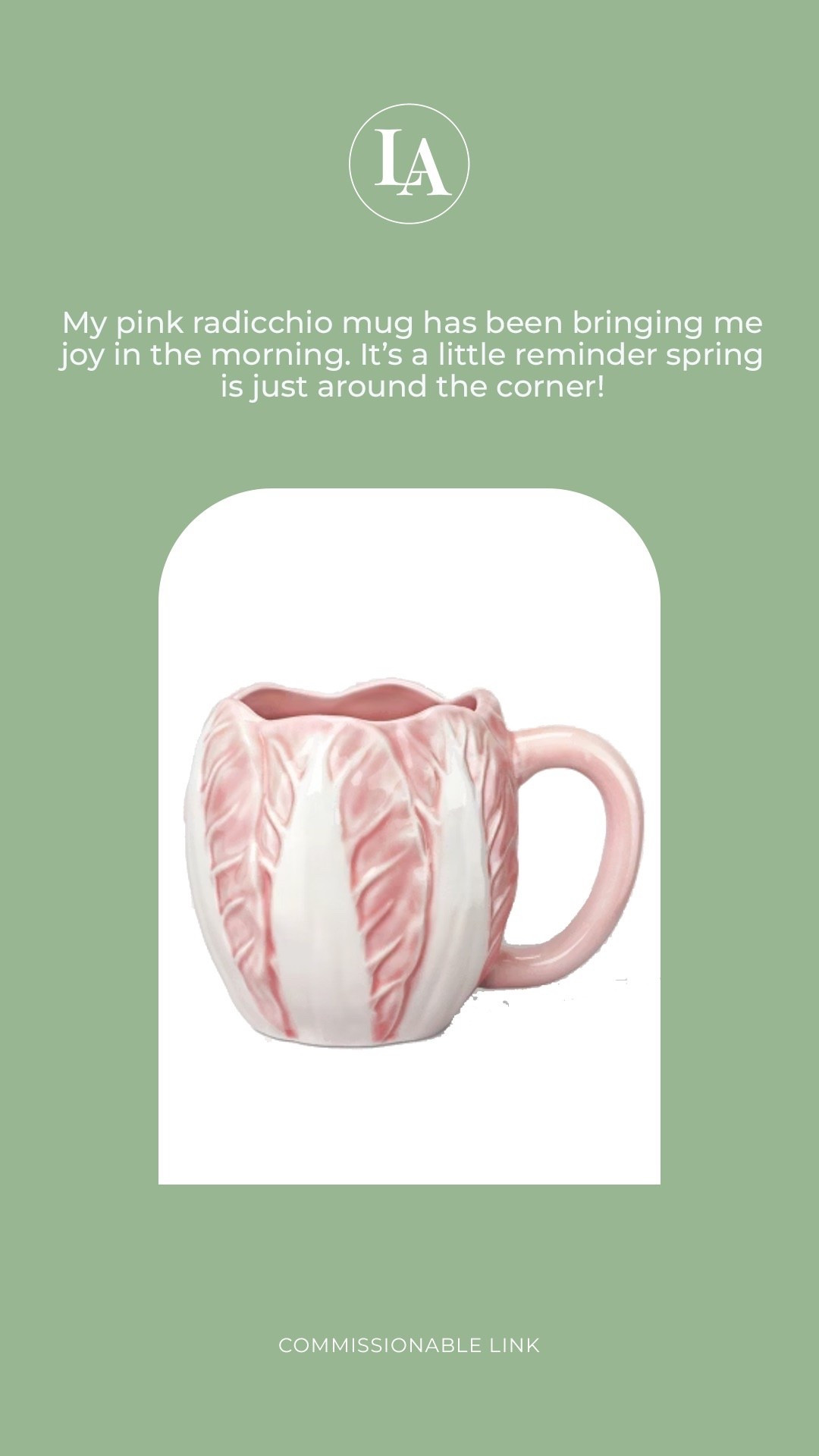 Pink radicchio mug - at Target for $8!