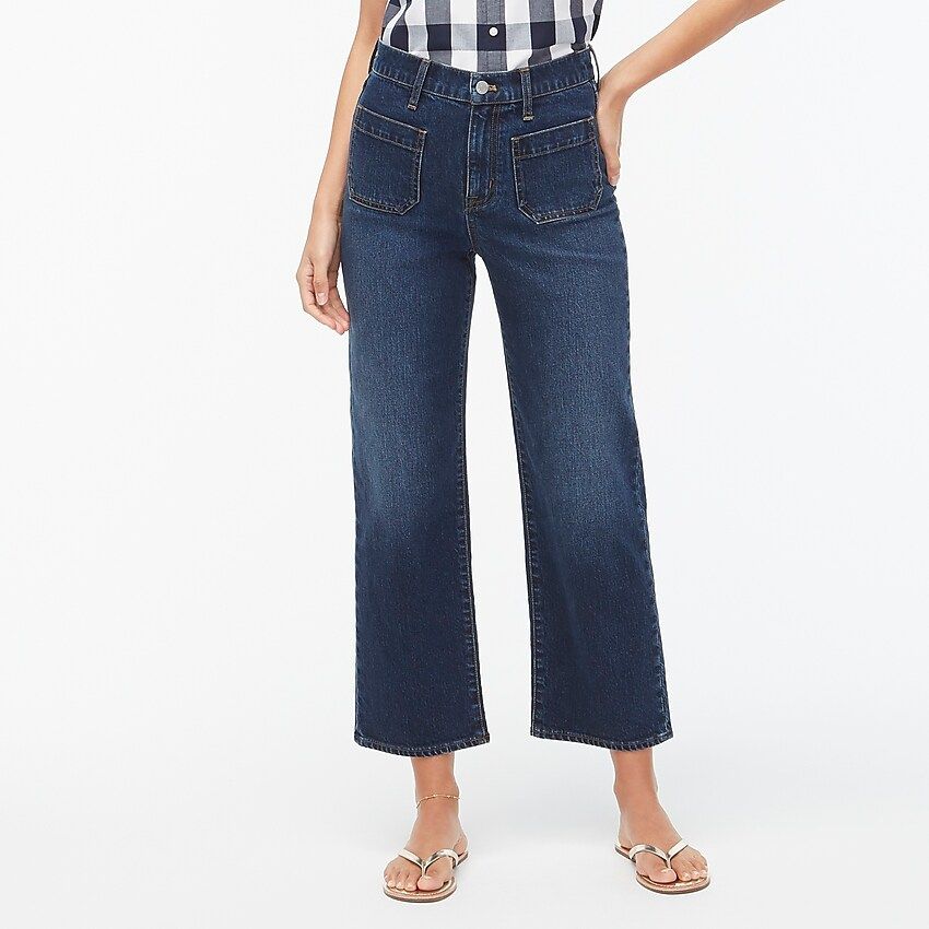 Slim-wide patch-pocket jean in anchor wash | J.Crew Factory