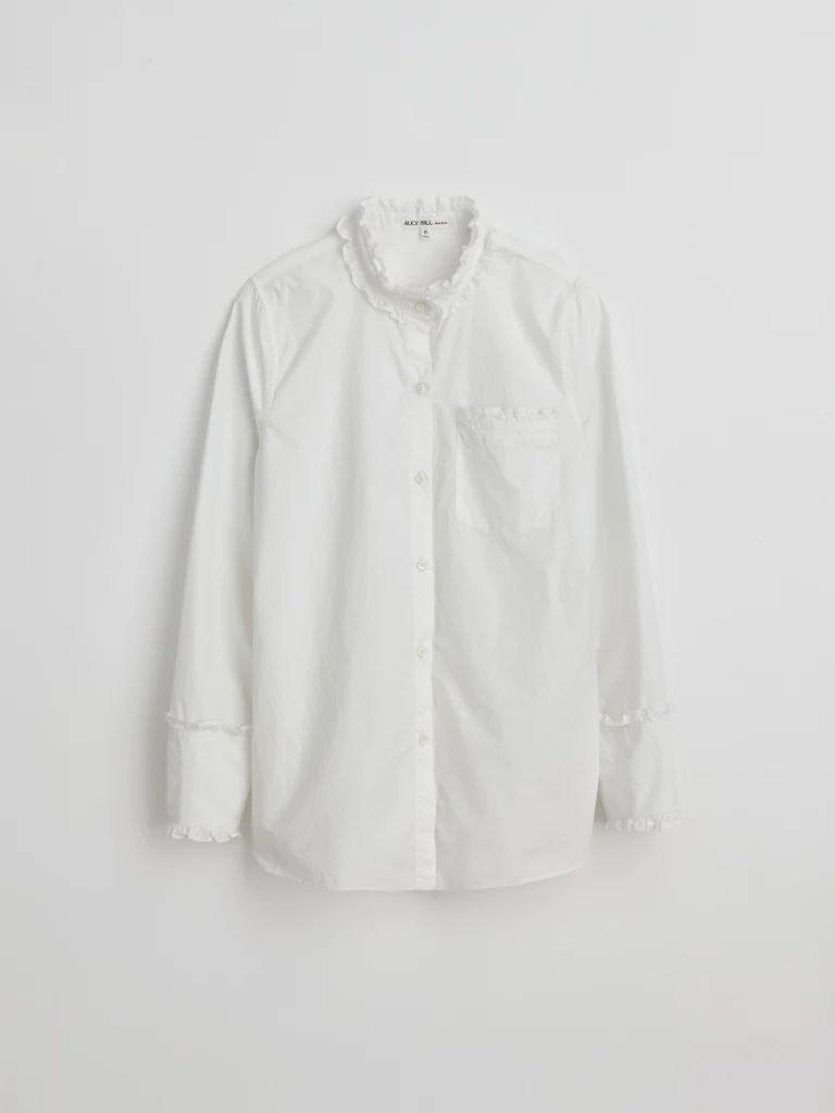 Ruffle Shirt in Paper Cotton | Alex Mill
