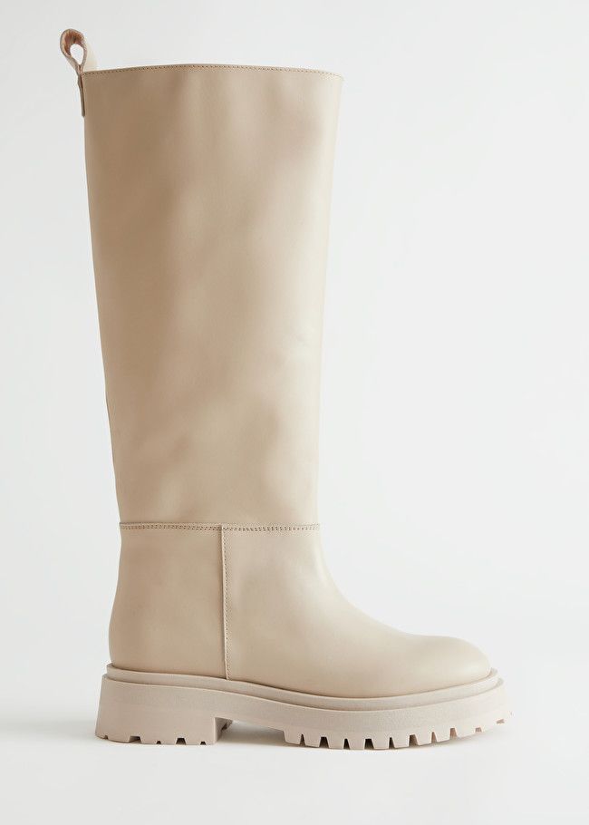 Chunky Sole Tall Leather Boots | & Other Stories (EU + UK)