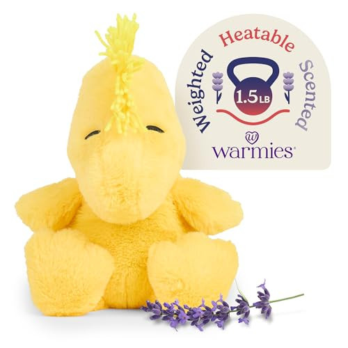 warmies Microwavable & Weighted Stuffed Animals, Woodstock - Self-Heating Plushies for Warmth & Chill Relief - Lavender Aromatherapy Plush Toys for Adults & Children (Boys, Girls, Babies & Toddlers) | Amazon (US)