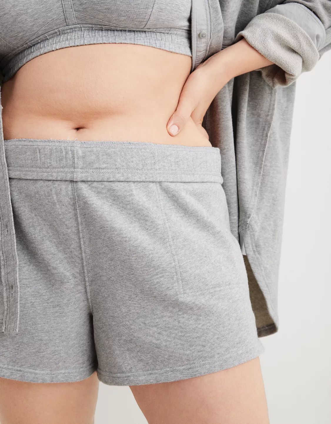 Aerie High Waisted LumberJane Fleece Short | Aerie