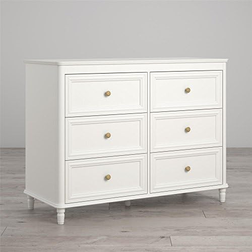 Little Seeds Piper 6 Drawer Dresser, Cream | Amazon (US)