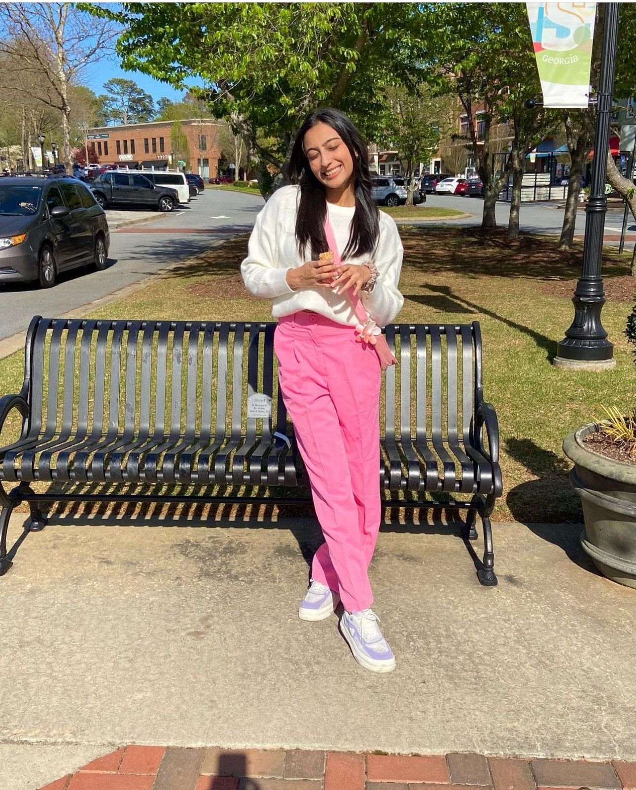 Cutest pink trousers 🩷

#LTKstyletip #LTKU LTKFestiveSaleFR