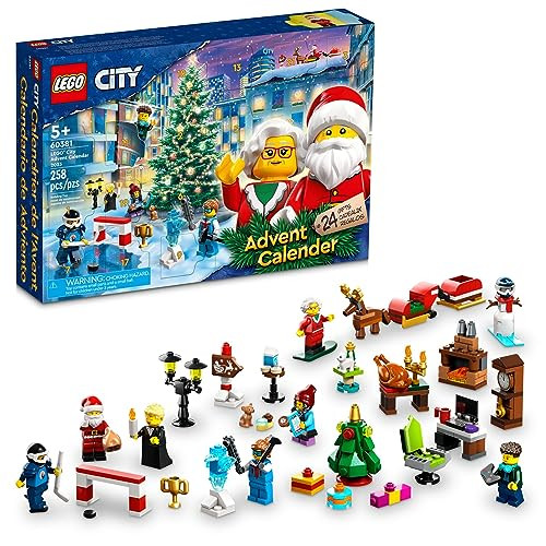 LEGO City 2023 Advent Calendar 60381 Christmas Holiday Countdown Playset, Gift Idea to Countdown to Adventure with Daily Collectible Surprises | Amazon (US)