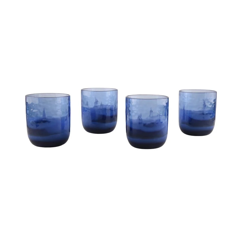 Beautiful 4-piece 14-Ounce Colorblock Acrylic Short Tumblers set, Multi-Color by Drew Barrymore | Walmart (US)