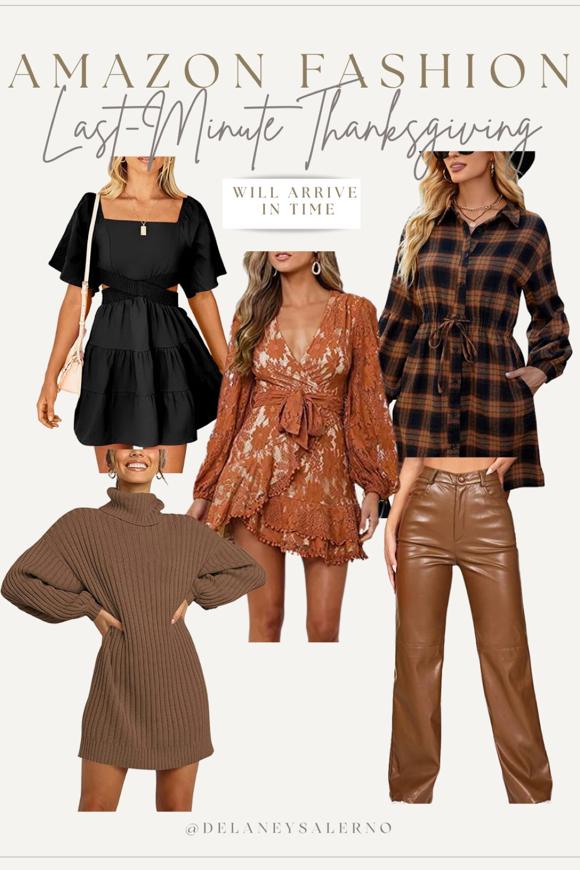 Here are some super cute options for those needing a last minute Thanksgiving outfit! All of these options will arrive before Thursday!! 🦃🤎

#LTKHoliday #LTKunder50 #LTKSeasonal
