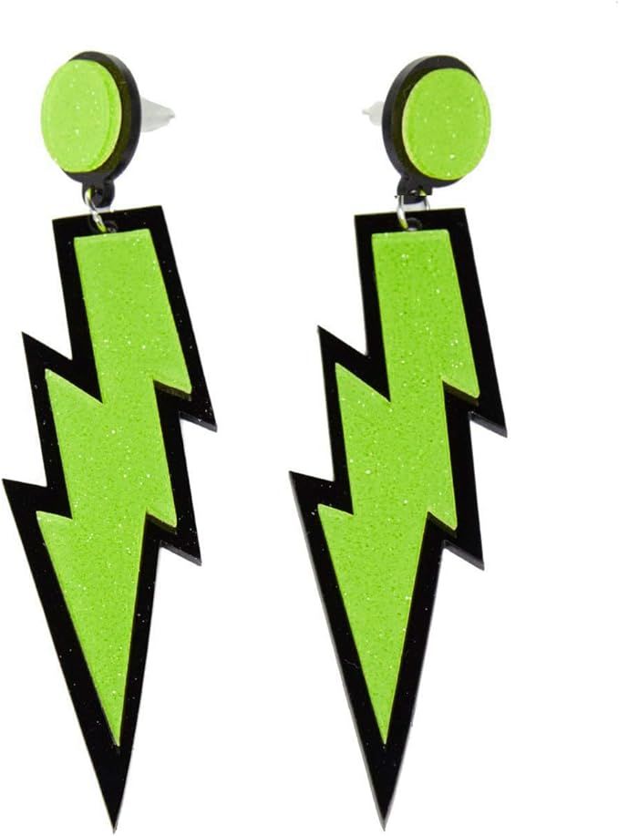 MIAIULIA Women Fashion Retro 1980s Style Neon Costume Earring | Amazon (US)