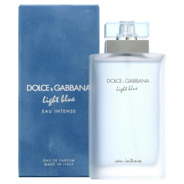 ($110 Value) Dolce & Gabbana Light Blue Eau Intense, Eau De Parfum, Perfume for Women, 3.3 Oz | Walmart (US)