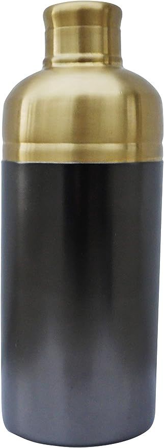 Alchemade Midcentury Modern Nickel & Brass Cocktail Shaker - Black & Gold, 16 ounce capacity, 3 P... | Amazon (US)