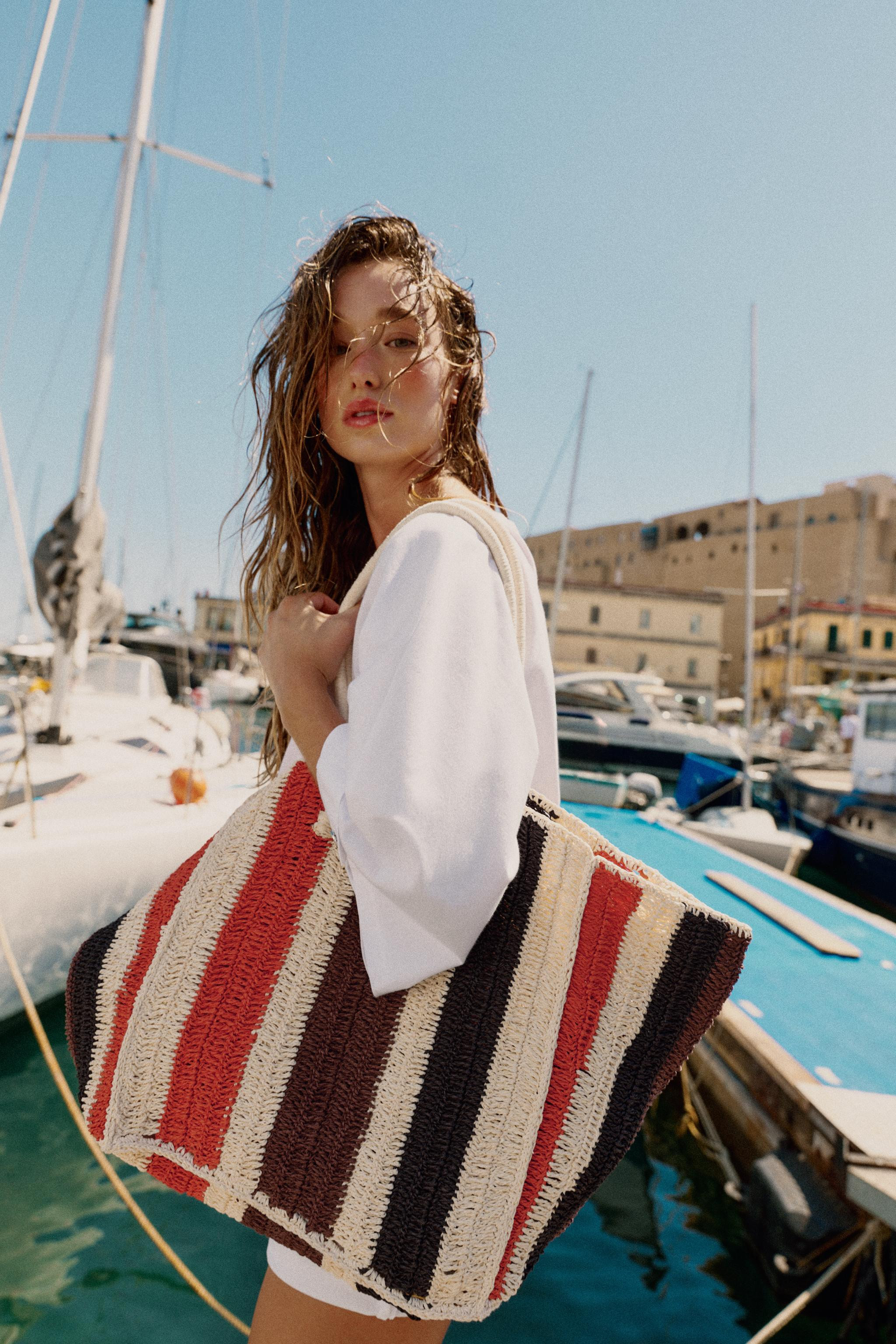 WOVEN PRINT BAG | Zara US