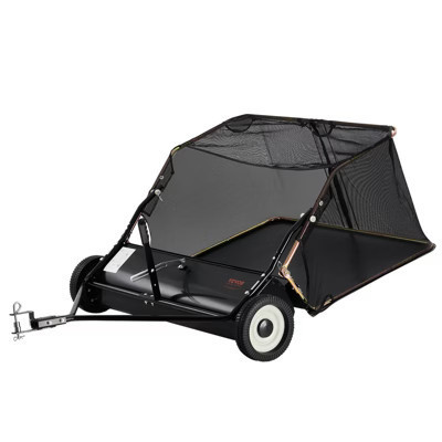 VEVOR 42-inch Lawn Sweeper Tow Behind, 12 cu.ft. Large Pull Behind Grass Sweeper, Heavy Duty Leaf & Grass Collector, Adjustable Sweeping Height | Target