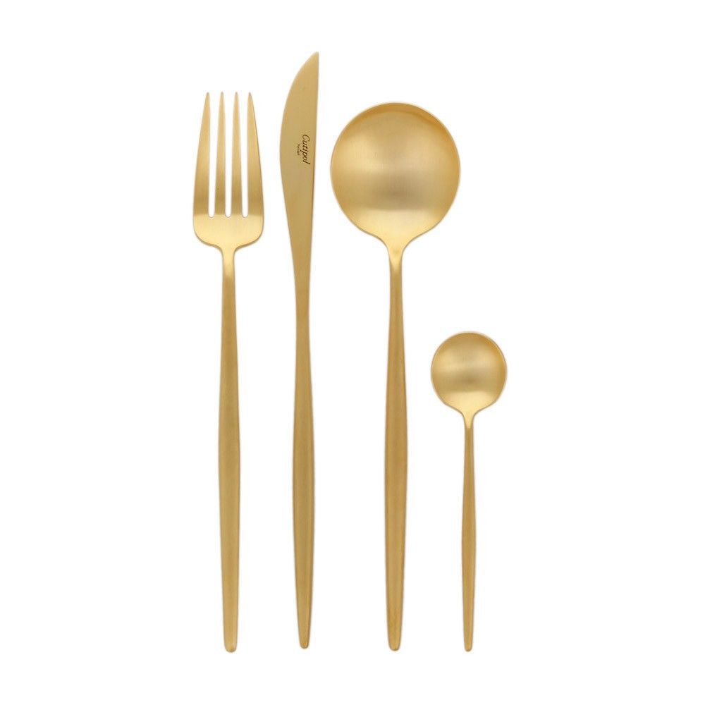 Buy Cutipol Moon Cutlery Set - 24 Piece - Matt Gold | Amara | Amara (UK)