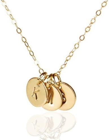 EFYTAL Initial Necklace for Women and Teens, Dainty Gold or Sterling Silver, Personalized Jewelry... | Amazon (US)