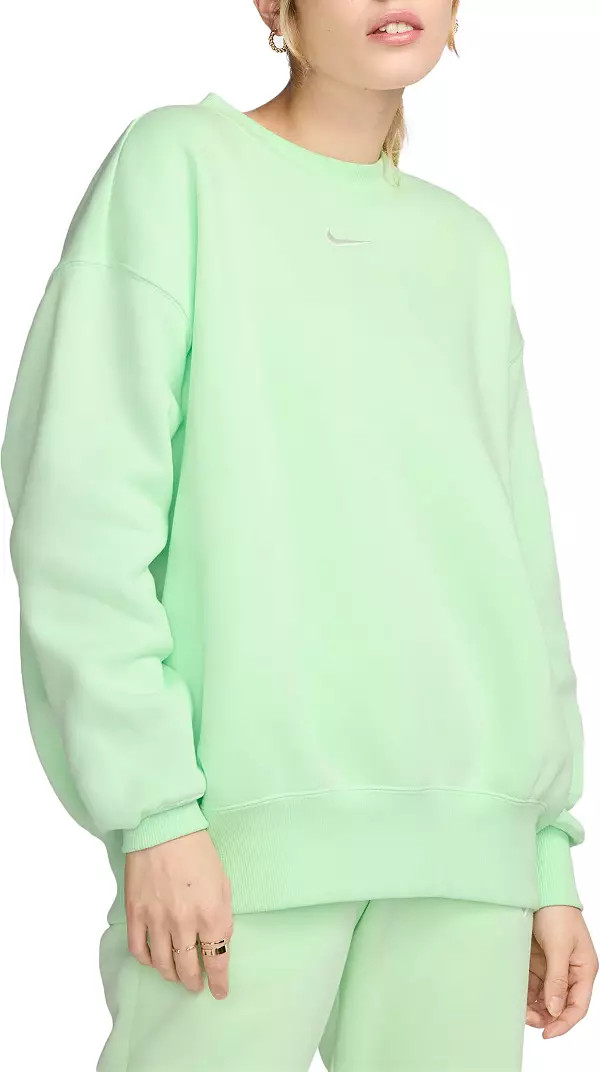 Nike Women's Sportswear Phoenix Fleece Oversized Crewneck Sweatshirt | Dick's Sporting Goods | Dick's Sporting Goods