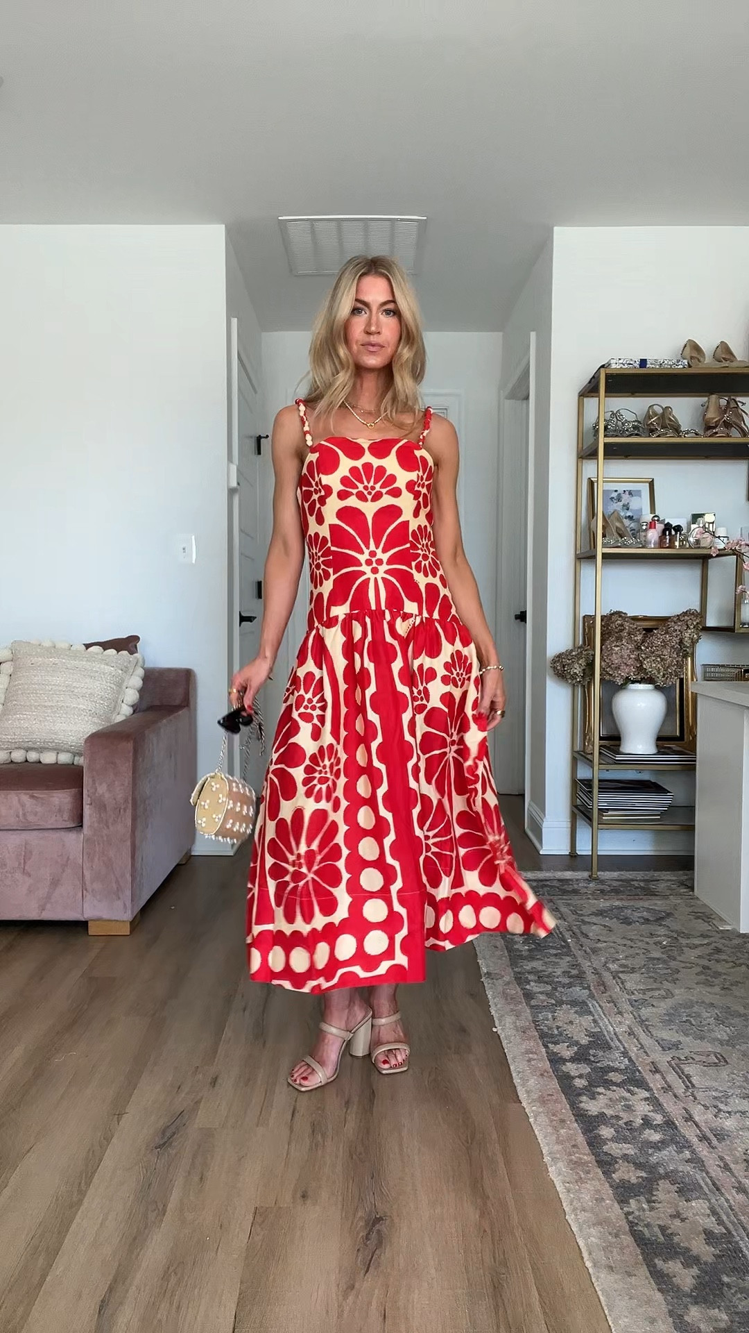 Poppy red and cream drop waist floral dress- wearing size S


#LTKstyletip #LTKSeasonal #LTKVideo