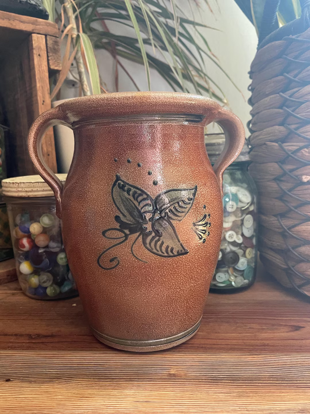 Rowe Pottery Works 2004 HISTORICAL Collection 8 1/2" Ovoid Jug or Vase Flower Design - Etsy | Etsy (US)