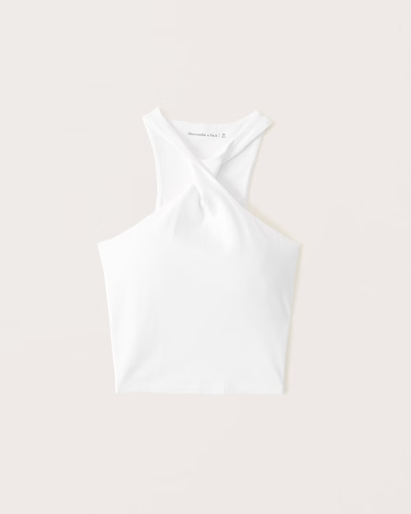 Cotton Seamless Fabric Twist Top | Abercrombie & Fitch (US)