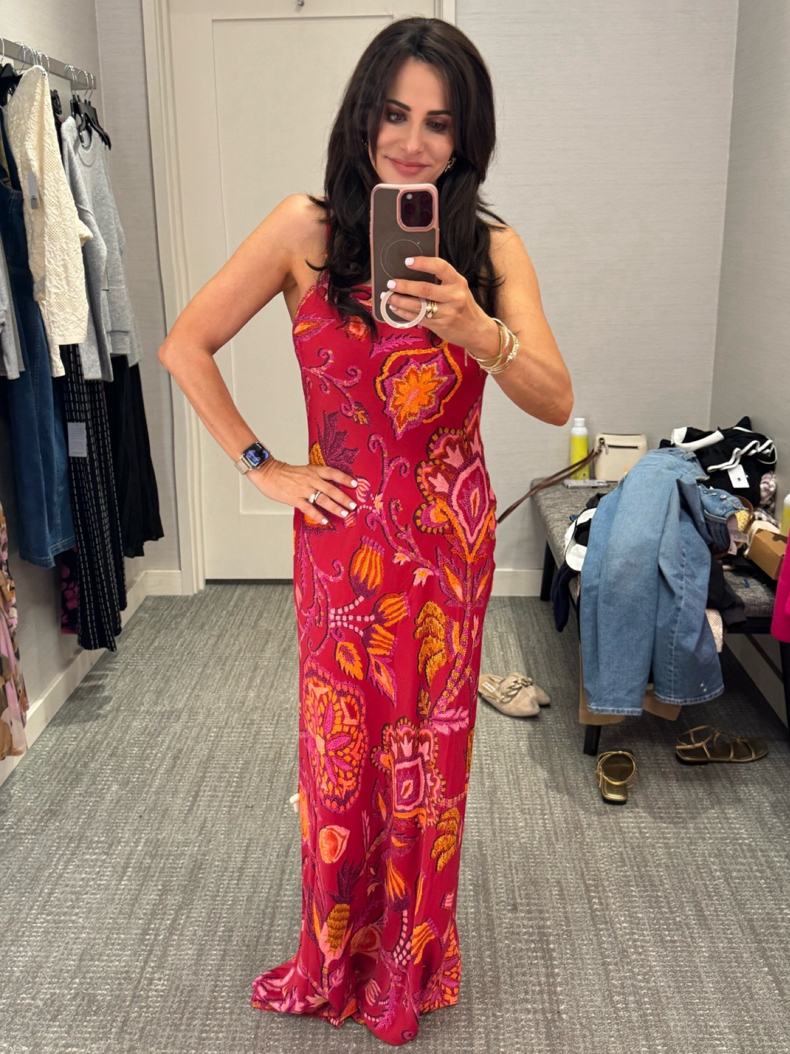 Beautiful Dress wearing a size sm and the price point is amazing . 

#LTKStyleTip #LTKOver40 #LTKxNSale