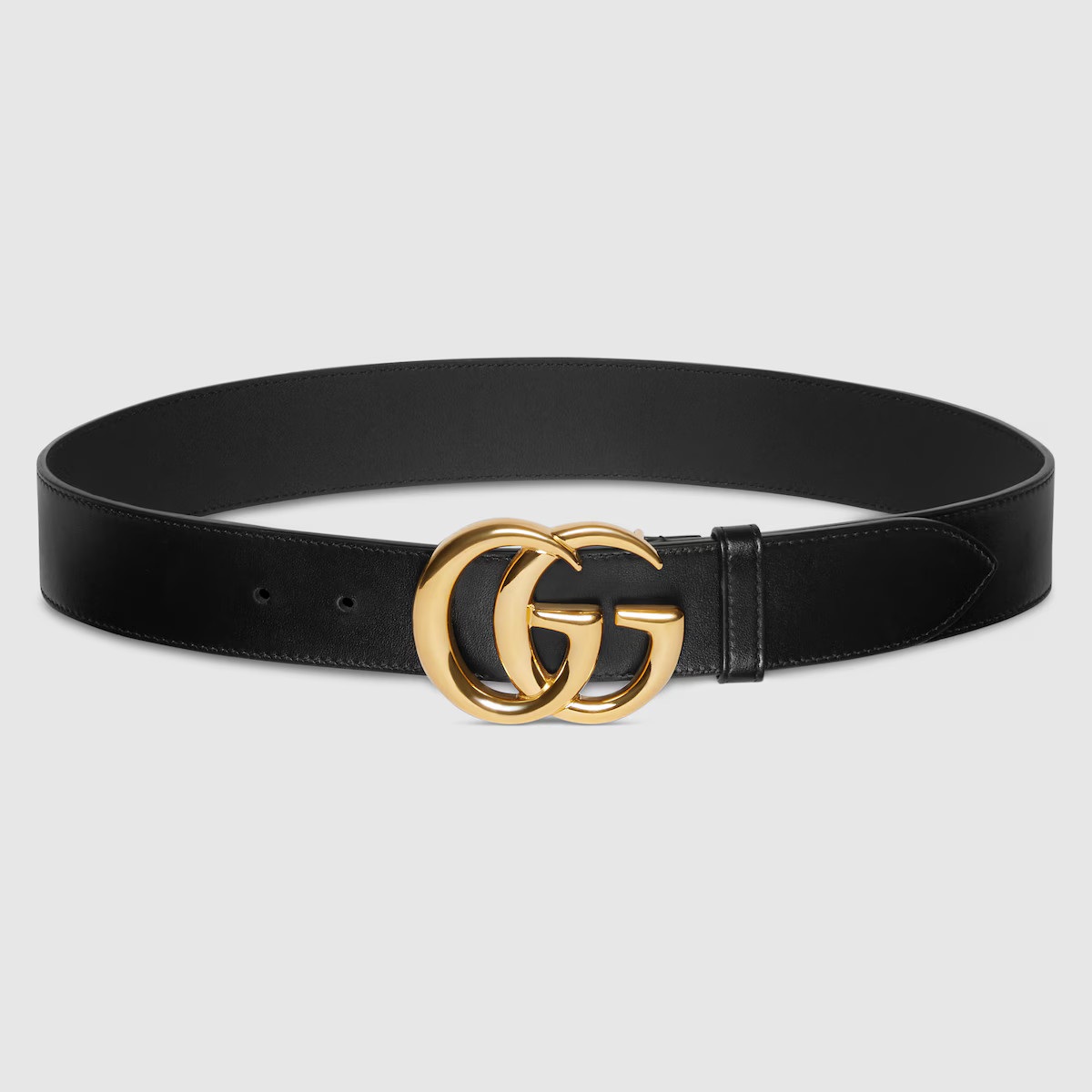 Gucci - GG Marmont wide belt with shiny buckle | Gucci (US)