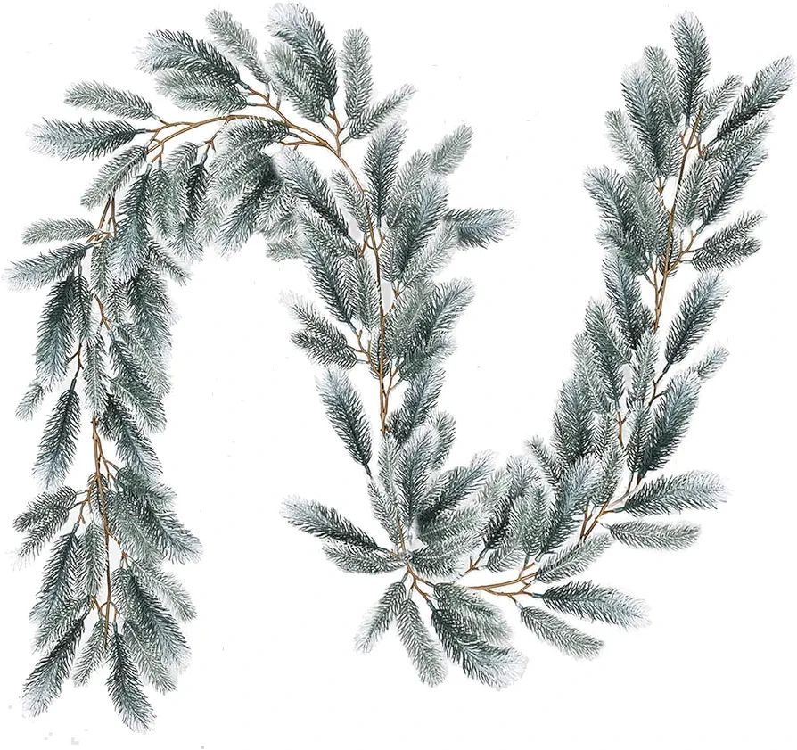 DearHouse 6Ft Artificial Christmas Pine Garland Winter Greenery Garland for Holiday Season Mantel... | Amazon (US)