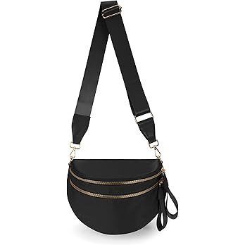 FEIBOON Spacious Nylon Crossbody Bag Bum Bag Handbags Wallets Purses Trendy Shoulder Bag for Wome... | Amazon (US)