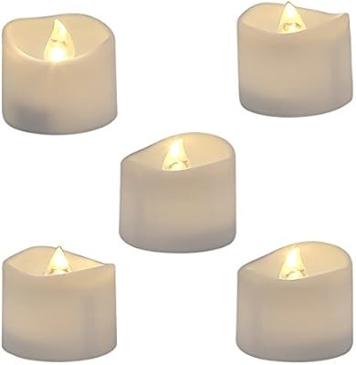 Homemory Realistic and Bright Flickering Bulb Battery Operated Flameless LED Tea Light for Season... | Amazon (US)
