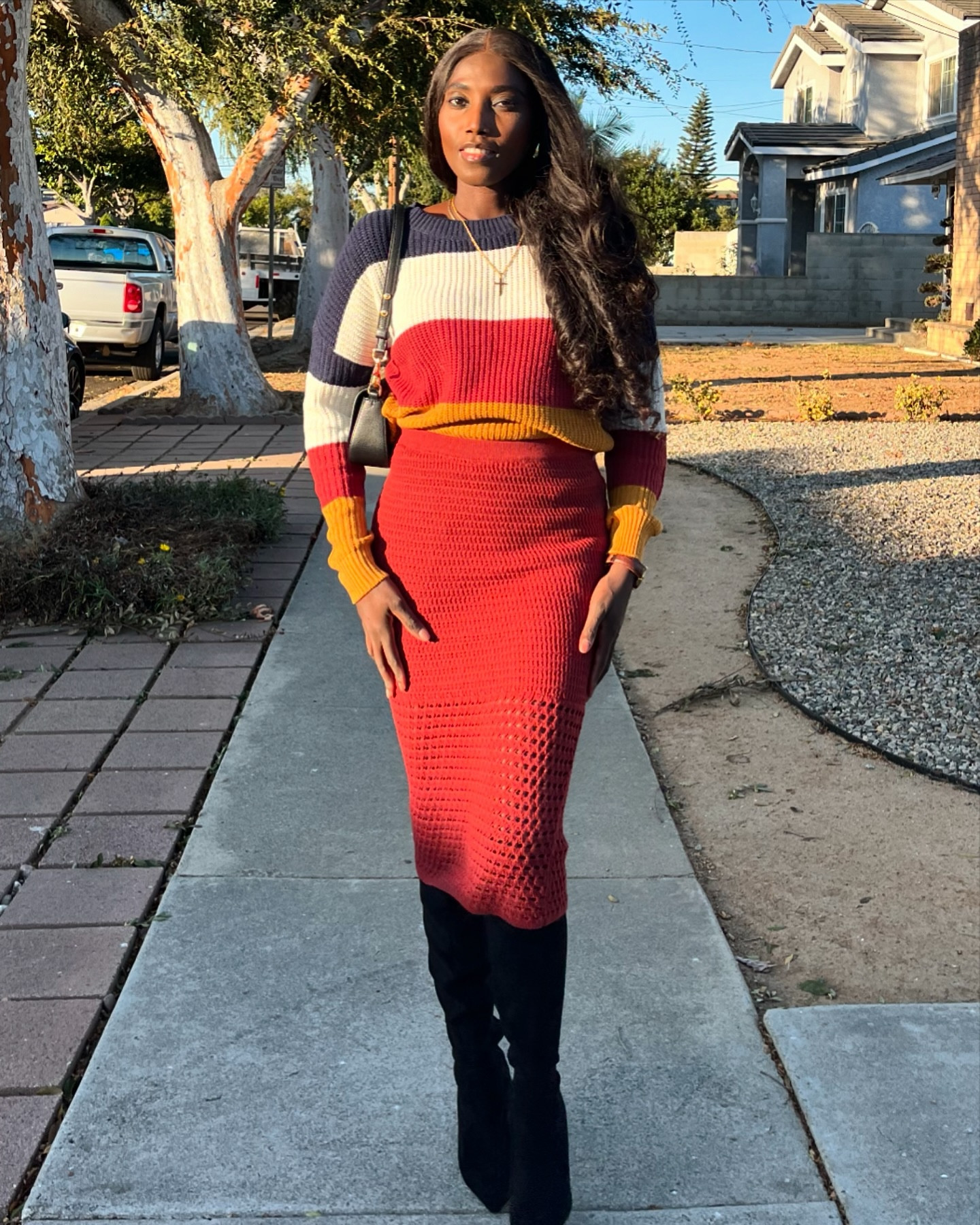 Hello December! ❄️✨ 
I love mix and match alot! I got nice compliments from this outfit! People think is a sweater dress! But it isn’t 🥰
So the colour block sweater was gotten from Zara but I tried finding similar ones from shien and Walmart. The skirt is from Walmart and I got it on clearance!


To all my amazing active  followers, thank you for being part of my journey! 

Let’s finish strong, celebrate every win (big or small), and carry positive vibes into the new year. Here’s to a month filled with love, light, and beautiful moments. Remember, stay kind, stay stylish, and make every day count! 💫❄️

#LTKSeasonal #LTKStyleTip #LTKHoliday