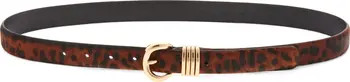 Madewell Inez Leopard Calf Hair Leather Belt | Nordstrom | Nordstrom
