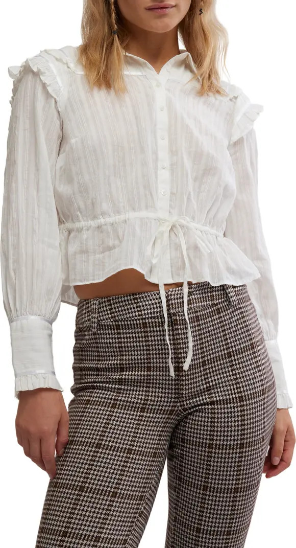 Daybreak Ruffle Cotton Shirt | Nordstrom Rack