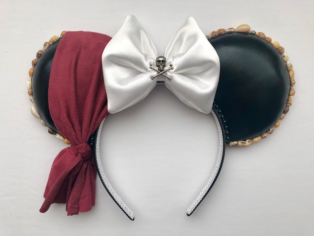 Pirates of the Caribbean Inspired Mouse Ears Mickey Ears Headband | Etsy (US)