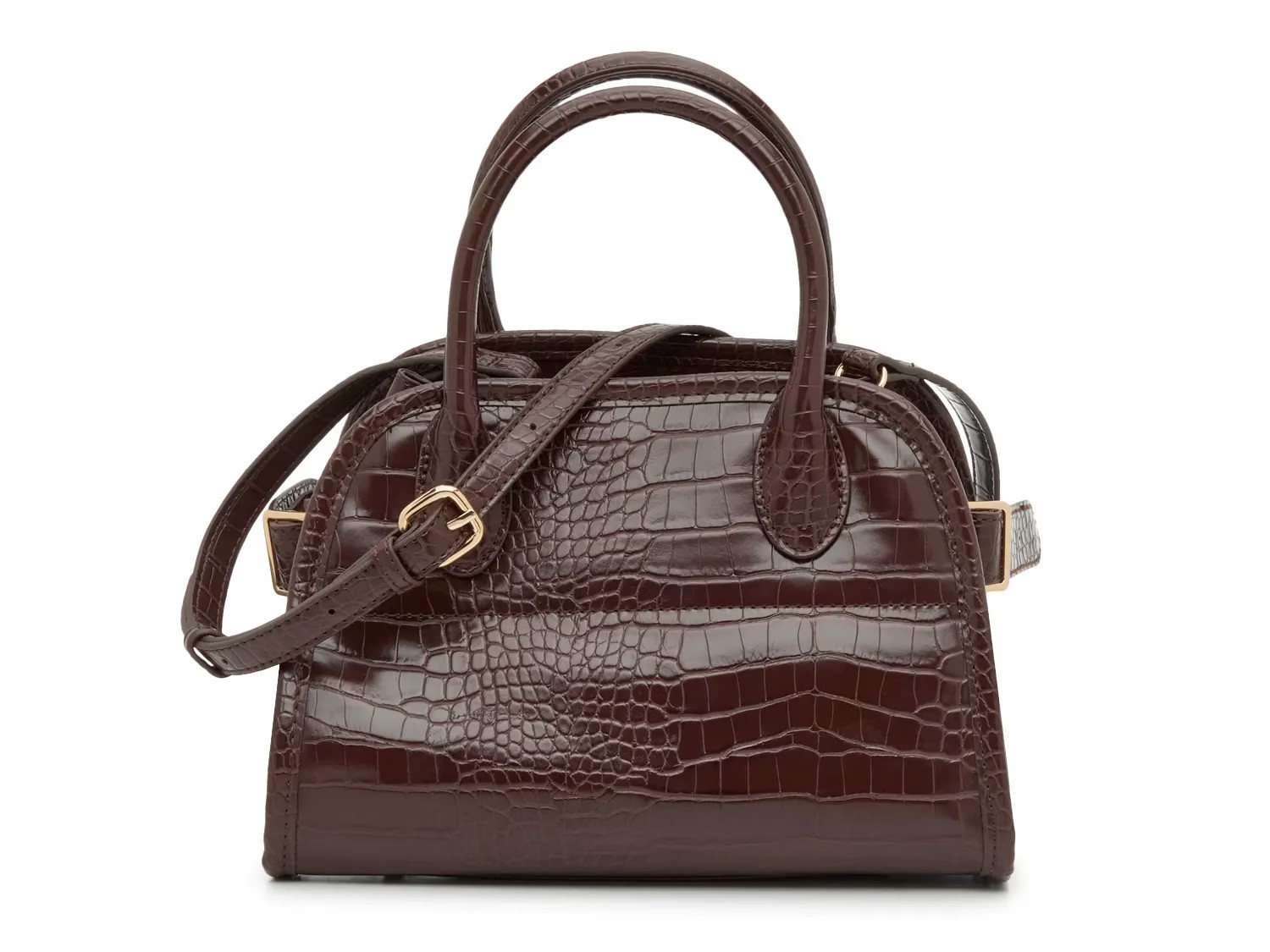 Kelly & Katie Mindy Satchel | Women's | Dark Brown Croc Print | Size Not Applicable | Handbags | Mini Bag | DSW