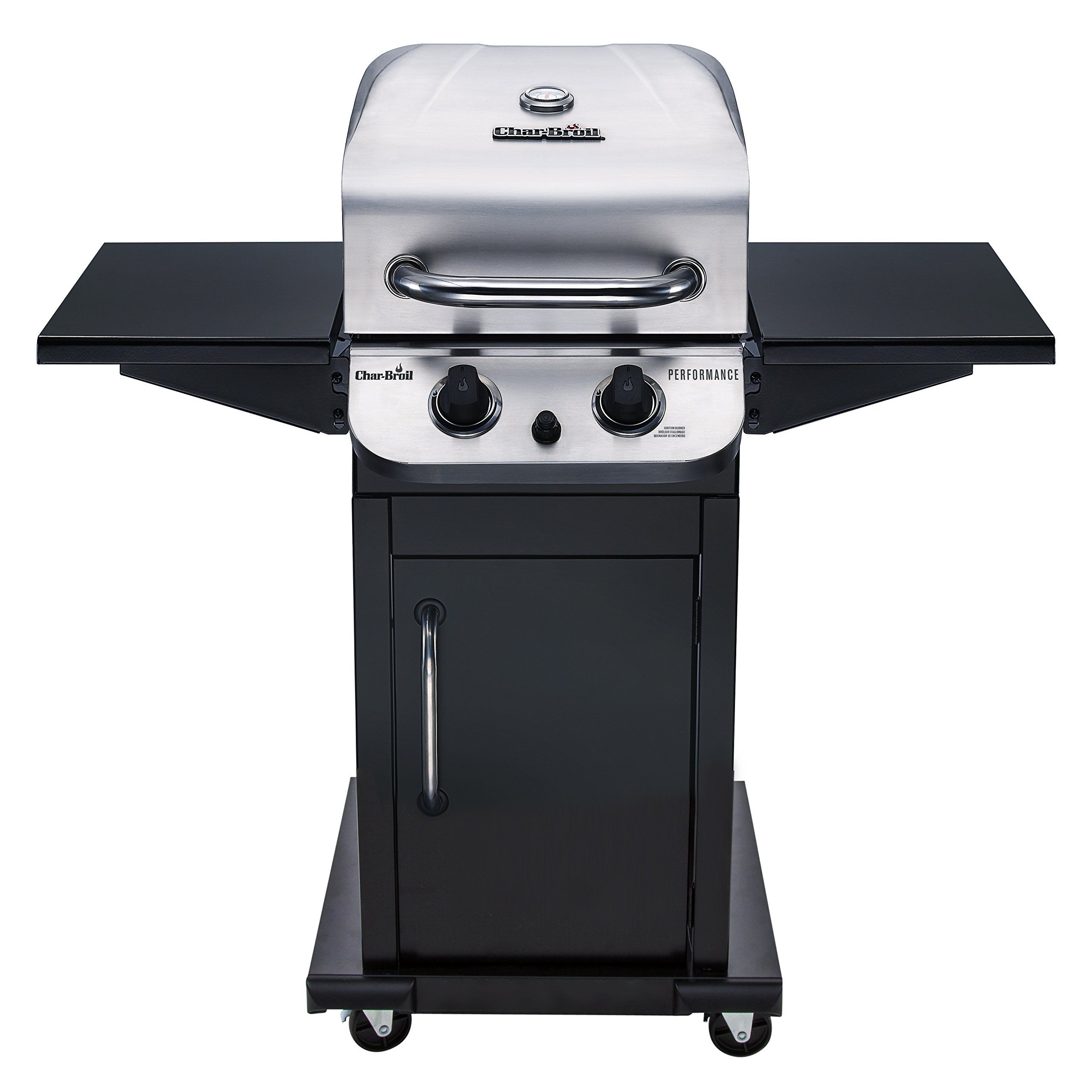 Char-Broil 463673519 Performance Series 2-Burner Cabinet Liquid Propane Gas Grill, Stainless Stee... | Amazon (US)