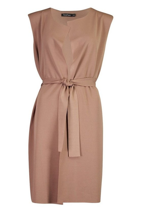 Sleeveless Belted Duster | Boohoo.com (US & CA)