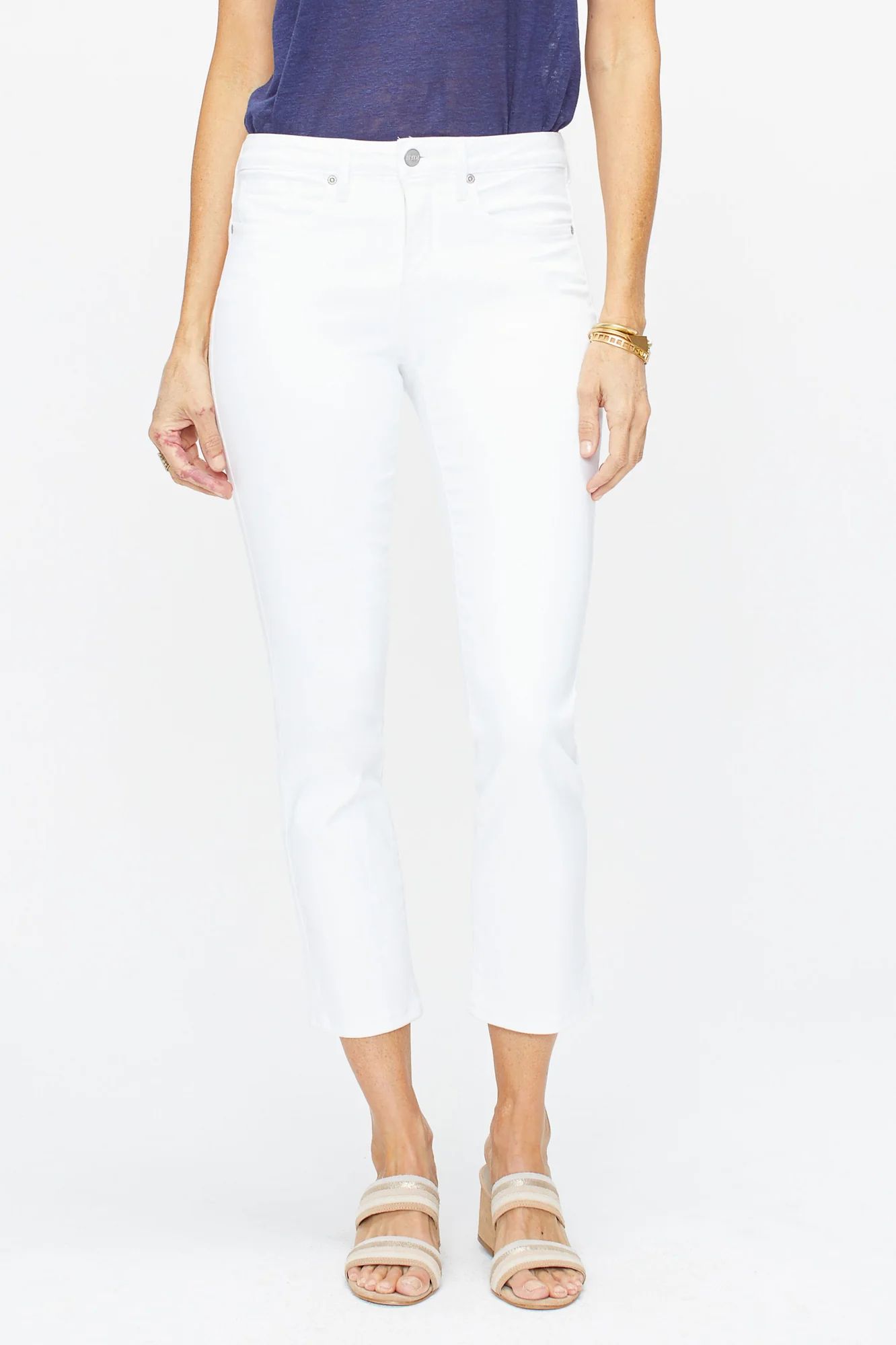 Sheri Slim Ankle Jeans In Petite - Optic White | NYDJ