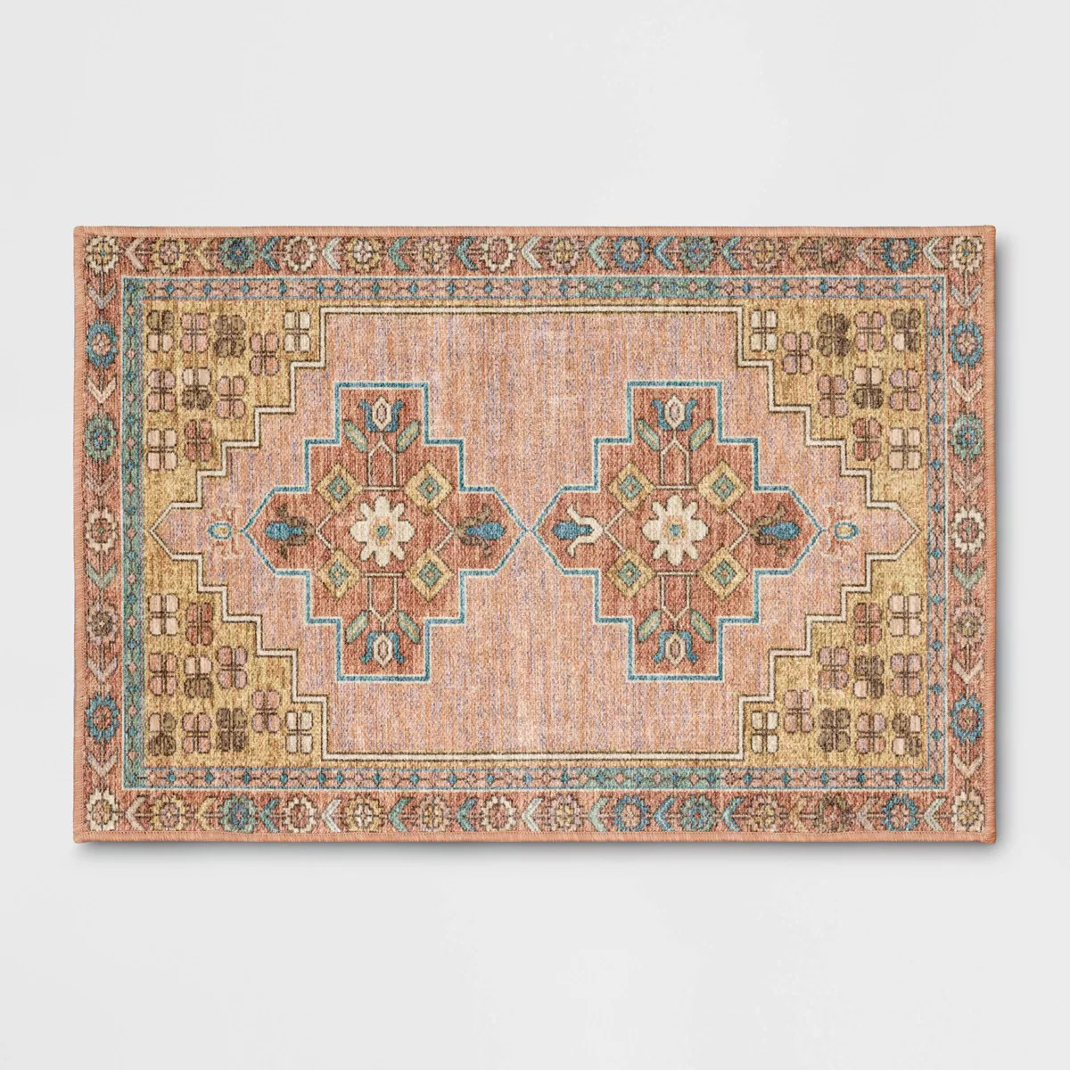 2'x3' Comfort Mat Bohome Accent Rug Blush/Rust Blush/Rust - Threshold™ | Target